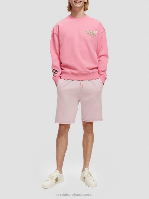 Scotch & Soda femmes short en coton biologique pierre rose vêtements 4HB4252