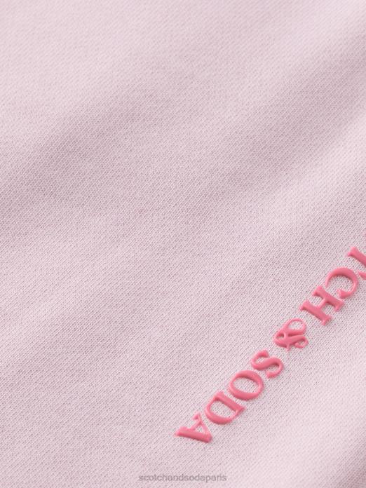 Scotch & Soda femmes short en coton biologique pierre rose vêtements 4HB4252