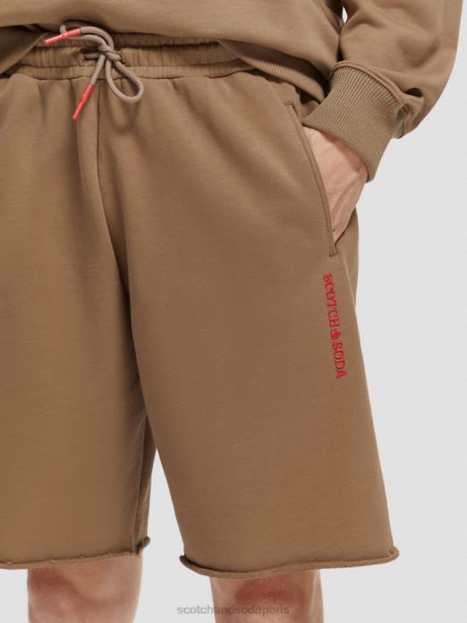 Scotch & Soda femmes short en coton biologique taupe vêtements 4HB4249