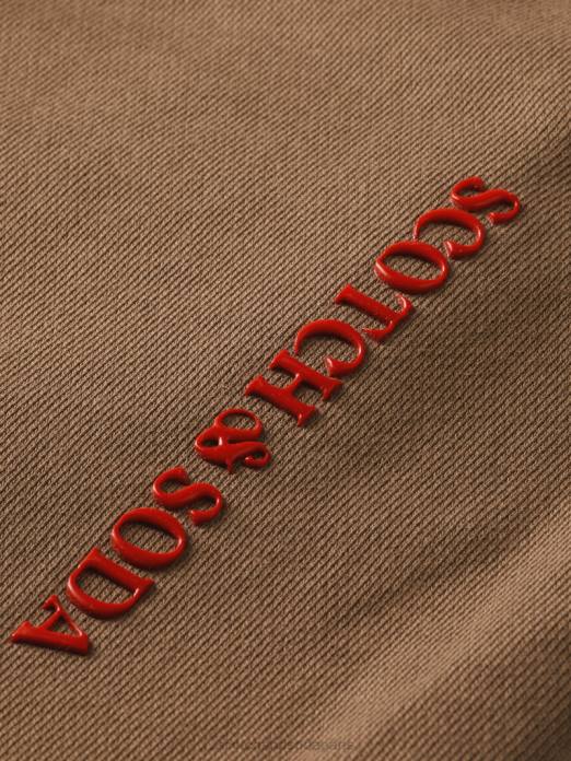 Scotch & Soda femmes short en coton biologique taupe vêtements 4HB4249