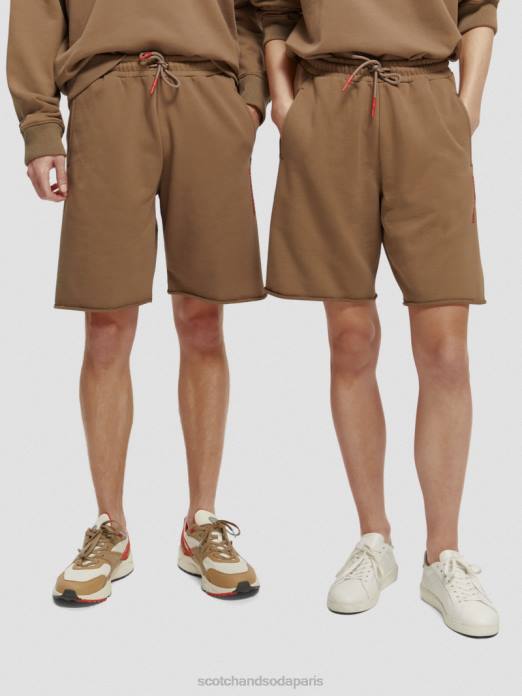 Scotch & Soda femmes short en coton biologique taupe vêtements 4HB4249