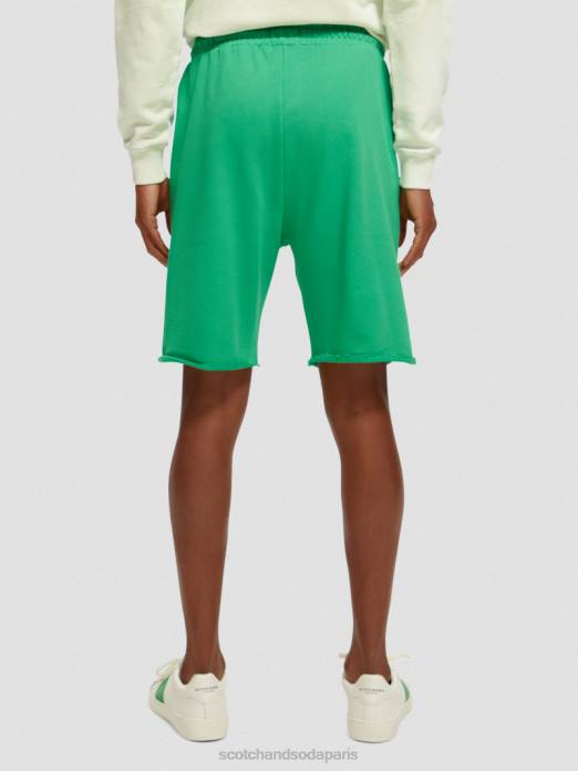 Scotch & Soda femmes short en coton biologique vert amazonien vêtements 4HB4253