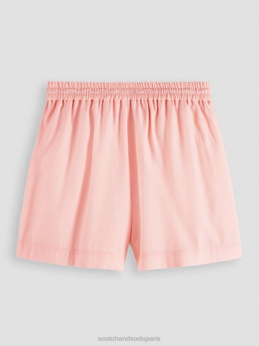 Scotch & Soda femmes short imprimé à taille élastiquée pêche rougir vêtements 4HB4255