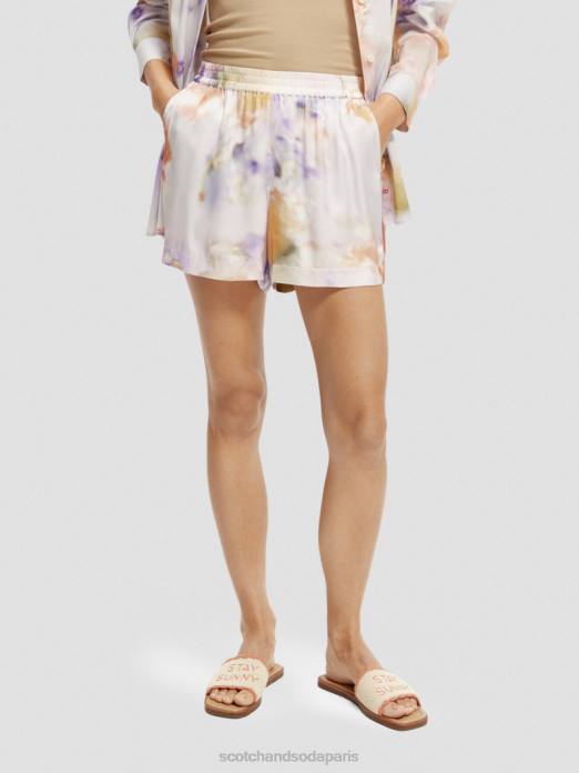 Scotch & Soda femmes short large imprimé impression de mouvement vêtements 4HB4244