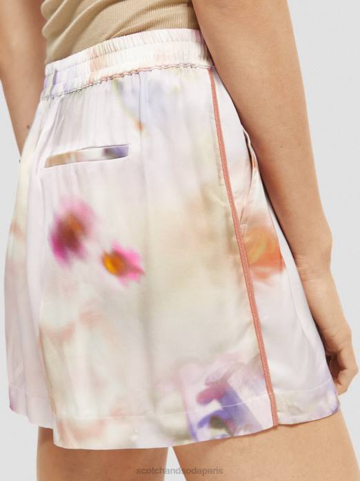 Scotch & Soda femmes short large imprimé impression de mouvement vêtements 4HB4244