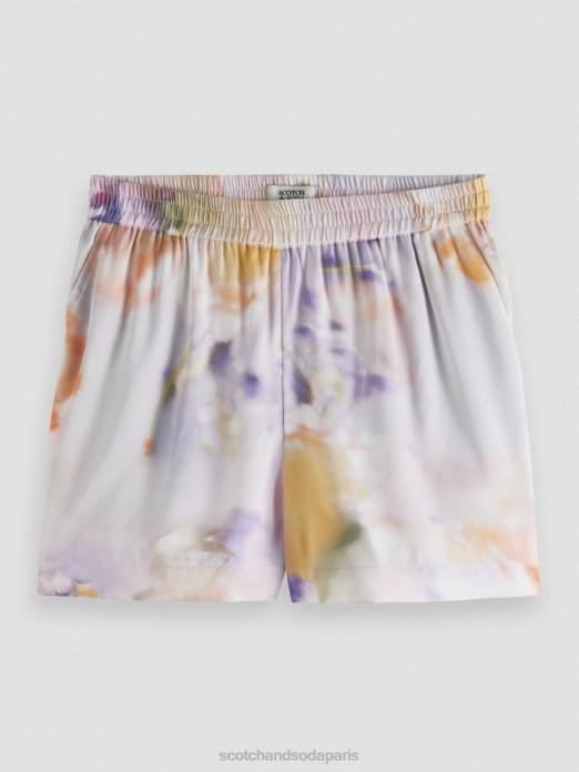 Scotch & Soda femmes short large imprimé impression de mouvement vêtements 4HB4244