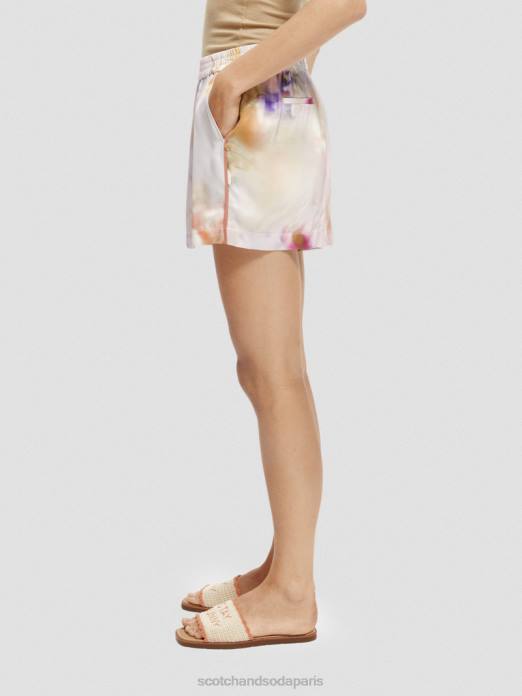 Scotch & Soda femmes short large imprimé impression de mouvement vêtements 4HB4244