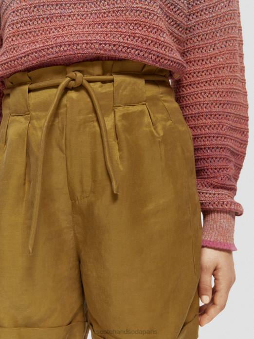 Scotch & Soda femmes short mi-long à taille haute coquille de noix de coco vêtements 4HB4232