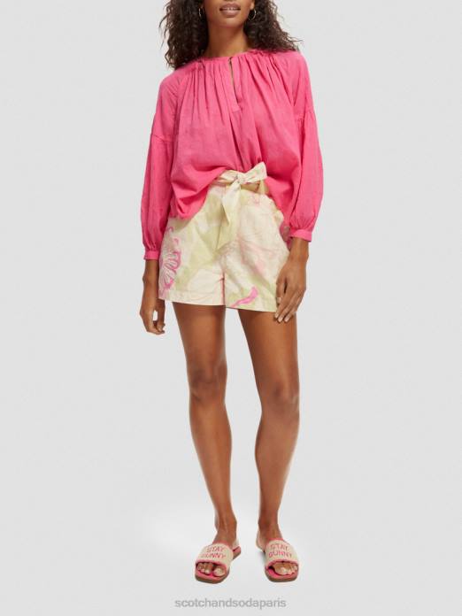 Scotch & Soda femmes short mi-long à taille haute fleur de vondelfield vêtements 4HB4237