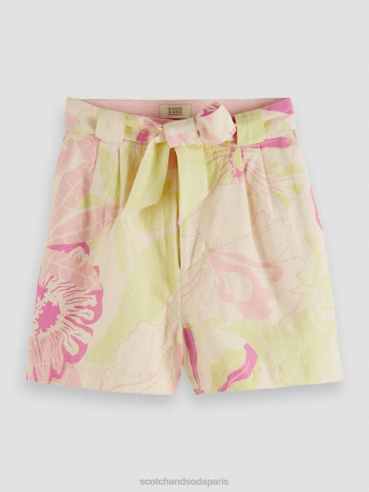Scotch & Soda femmes short mi-long à taille haute fleur de vondelfield vêtements 4HB4237