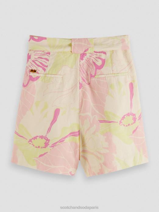 Scotch & Soda femmes short mi-long à taille haute fleur de vondelfield vêtements 4HB4237