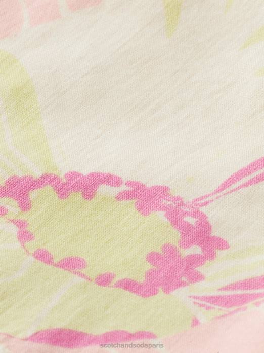 Scotch & Soda femmes short mi-long à taille haute fleur de vondelfield vêtements 4HB4237