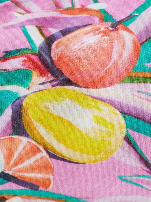 Scotch & Soda femmes short mi-long à taille haute orchidée de courge aux agrumes vêtements 4HB4238