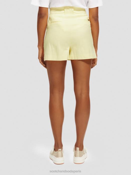 Scotch & Soda femmes short plissé à taille haute Popcorn vêtements 4HB4235