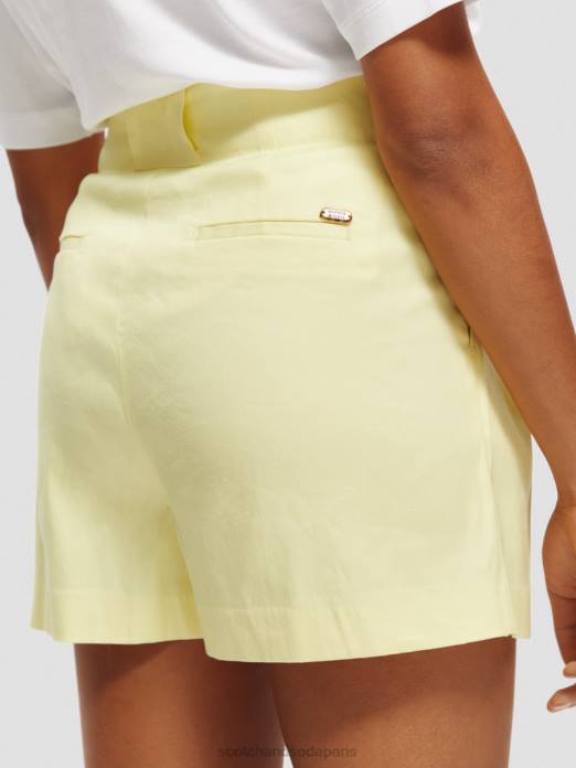 Scotch & Soda femmes short plissé à taille haute Popcorn vêtements 4HB4235