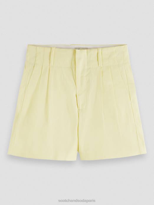 Scotch & Soda femmes short plissé à taille haute Popcorn vêtements 4HB4235