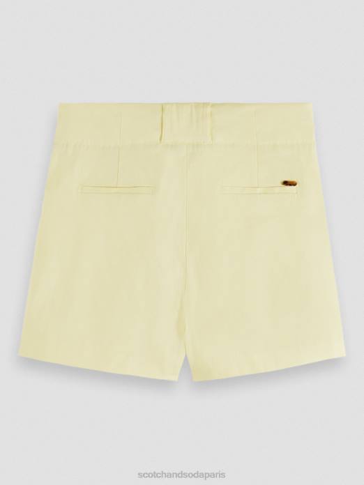 Scotch & Soda femmes short plissé à taille haute Popcorn vêtements 4HB4235