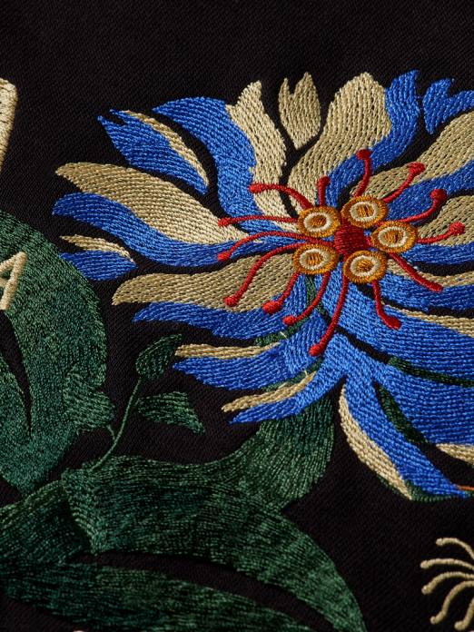 Scotch & Soda femmes sweat ample brodé noir vêtements 4HB4184