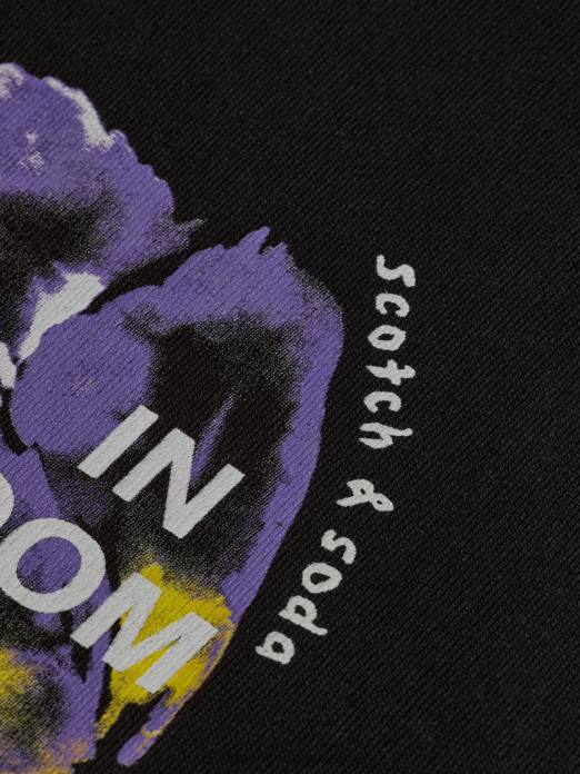 Scotch & Soda femmes sweat ample en coton biologique noir vêtements 4HB4187