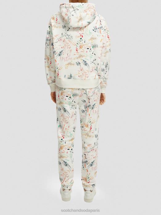 Scotch & Soda femmes sweat à capuche ample en maille blanc plus sauvage vêtements 4HB4177