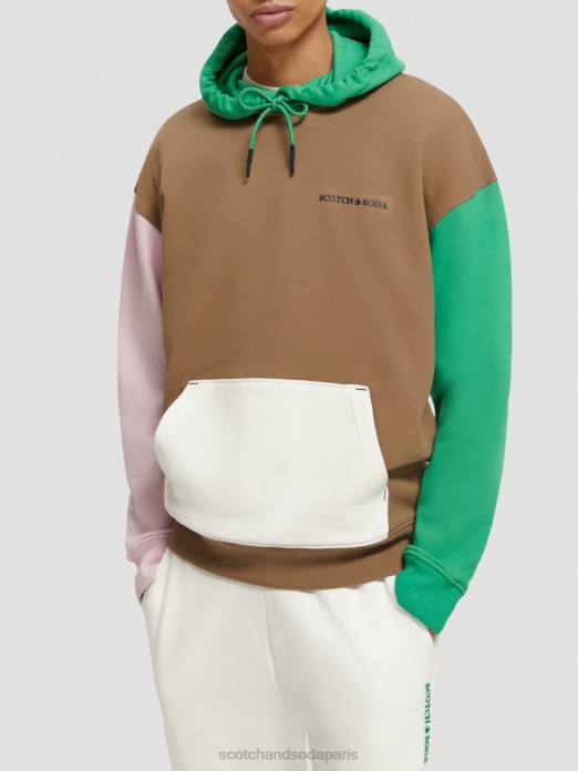 Scotch & Soda femmes sweat à capuche color block combiner un vêtements 4HB4226