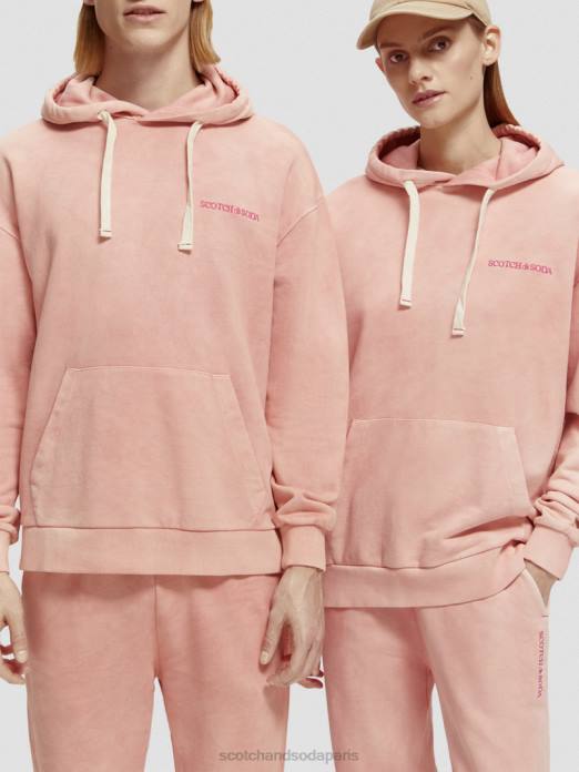 Scotch & Soda femmes sweat à capuche teint en plantes flamant vêtements 4HB4225