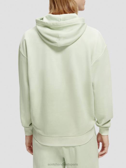 Scotch & Soda femmes sweat à capuche teint en plantes menthe vêtements 4HB4224