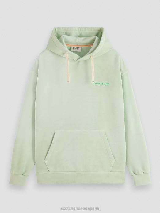 Scotch & Soda femmes sweat à capuche teint en plantes menthe vêtements 4HB4224