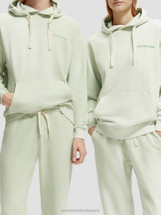 Scotch & Soda femmes sweat à capuche teint en plantes menthe vêtements 4HB4224