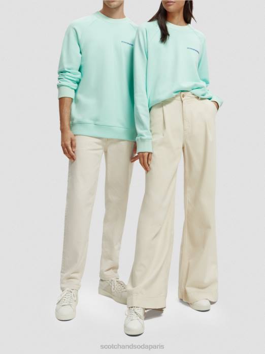 Scotch & Soda femmes sweat à col rond en coton biologique baie vêtements 4HB4193