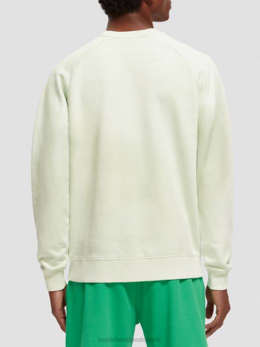 Scotch & Soda femmes sweat-shirt en coton biologique teint en plante menthe vêtements 4HB4222