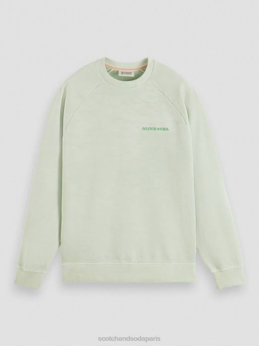Scotch & Soda femmes sweat-shirt en coton biologique teint en plante menthe vêtements 4HB4222