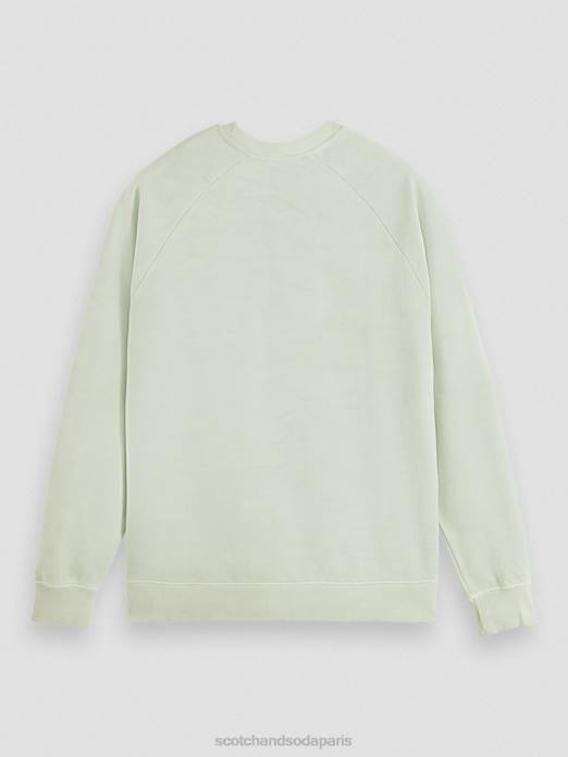 Scotch & Soda femmes sweat-shirt en coton biologique teint en plante menthe vêtements 4HB4222
