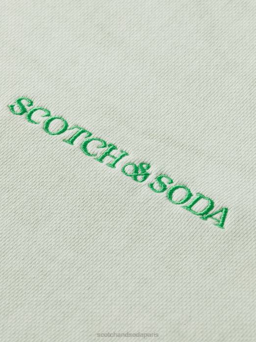 Scotch & Soda femmes sweat-shirt en coton biologique teint en plante menthe vêtements 4HB4222