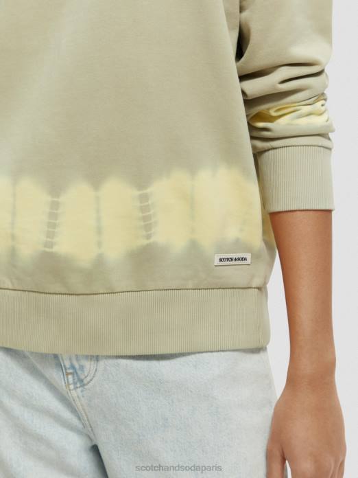 Scotch & Soda femmes sweat-shirt tie-dye coupe décontractée grès vêtements 4HB4227