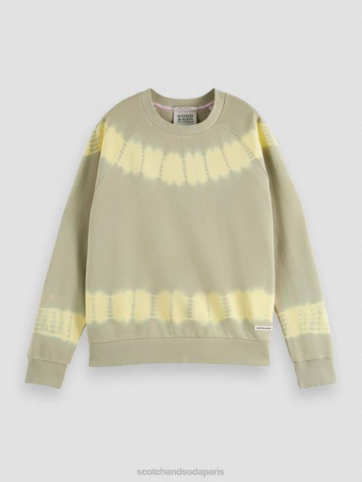 Scotch & Soda femmes sweat-shirt tie-dye coupe décontractée grès vêtements 4HB4227