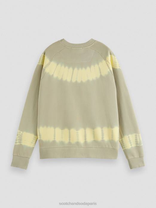 Scotch & Soda femmes sweat-shirt tie-dye coupe décontractée grès vêtements 4HB4227