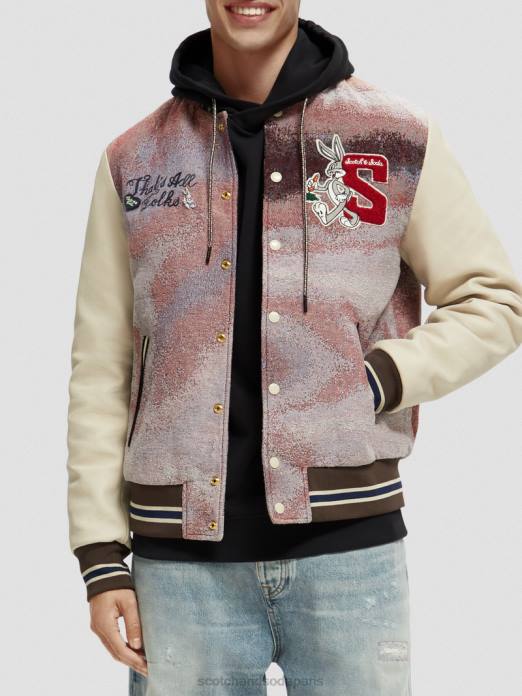 Scotch & Soda femmes blouson aviateur looney tunes combiner un vêtements 4HB4131