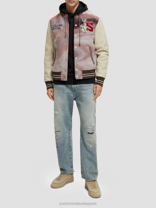 Scotch & Soda femmes blouson aviateur looney tunes combiner un vêtements 4HB4131