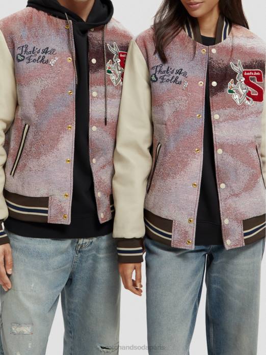 Scotch & Soda femmes blouson aviateur looney tunes combiner un vêtements 4HB4131