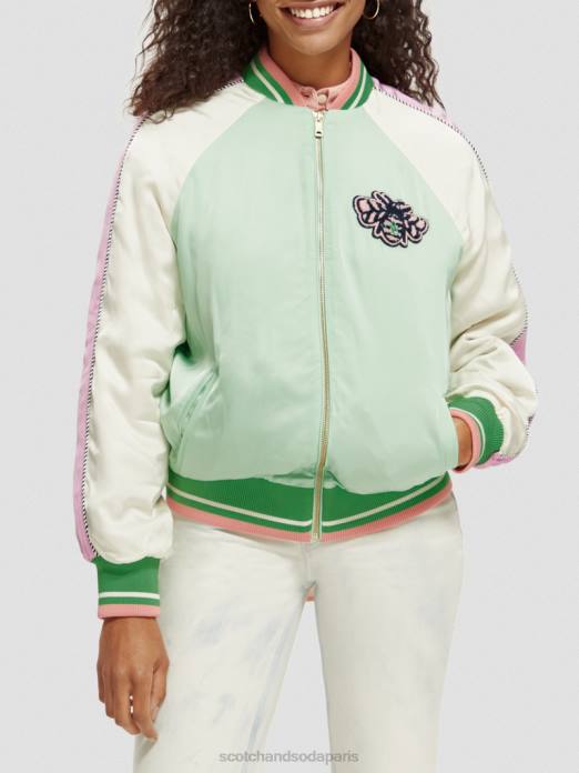 Scotch & Soda femmes blouson perruche brillante vêtements 4HB4147