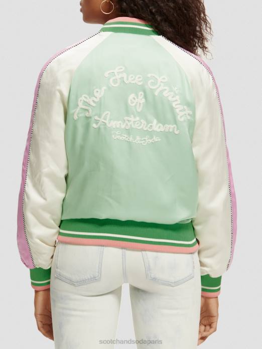 Scotch & Soda femmes blouson perruche brillante vêtements 4HB4147