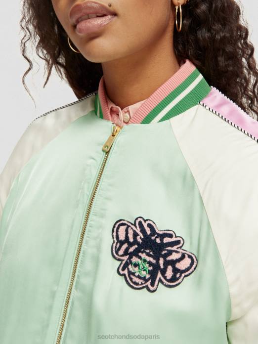 Scotch & Soda femmes blouson perruche brillante vêtements 4HB4147