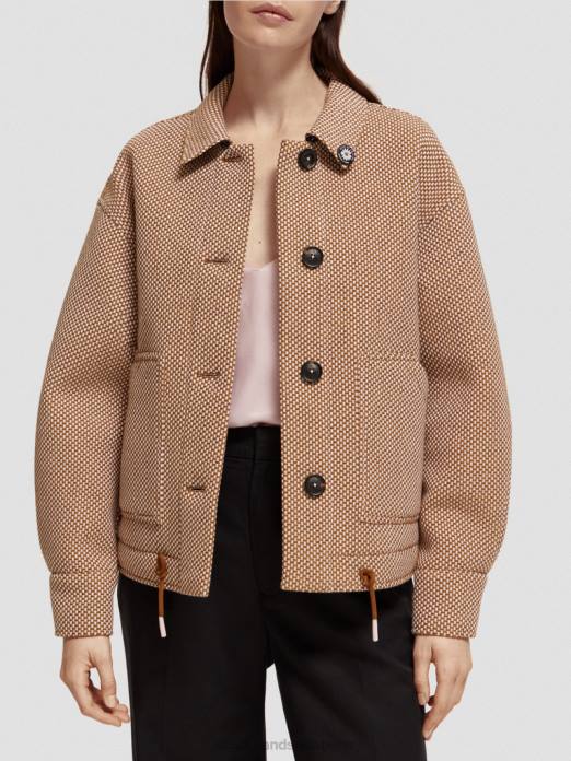 Scotch & Soda femmes veste tissée en boucles lavande vêtements 4HB4137