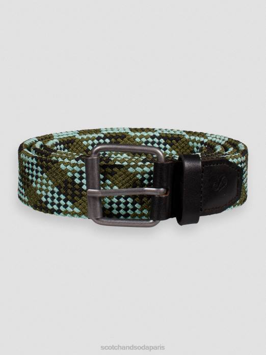 Scotch & Soda Hommes ceinture à bande à finitions en cuir combo b accessoires 4HB4715