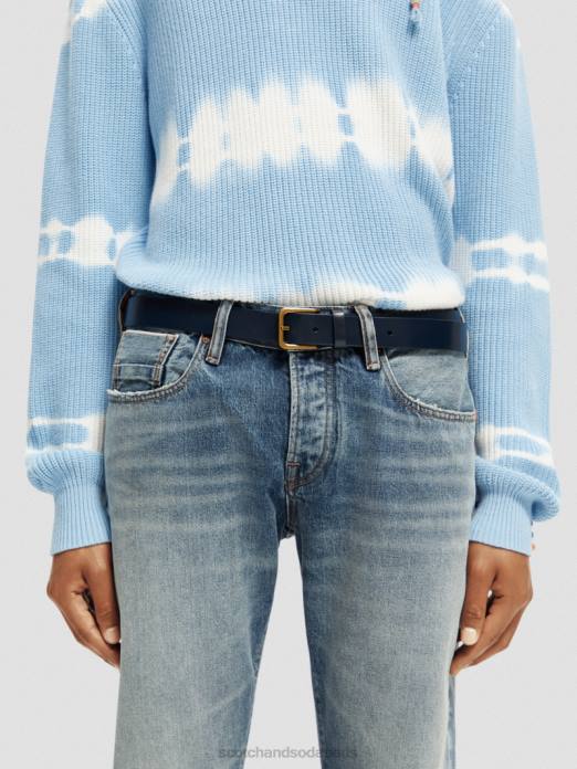 Scotch & Soda Hommes ceinture en cuir Marin accessoires 4HB4723