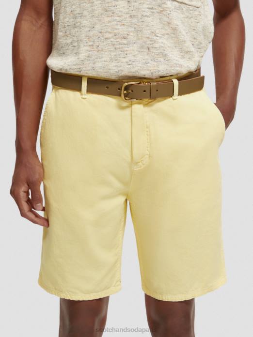 Scotch & Soda Hommes ceinture en cuir kaki accessoires 4HB4718