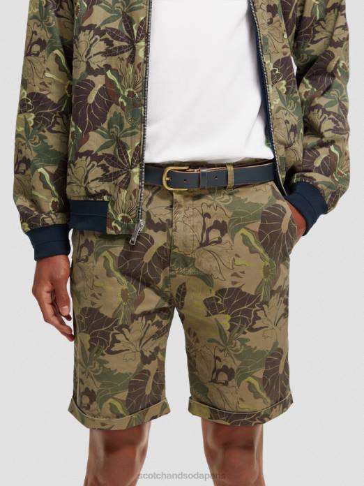 Scotch & Soda Hommes ceinture en cuir marine accessoires 4HB4717