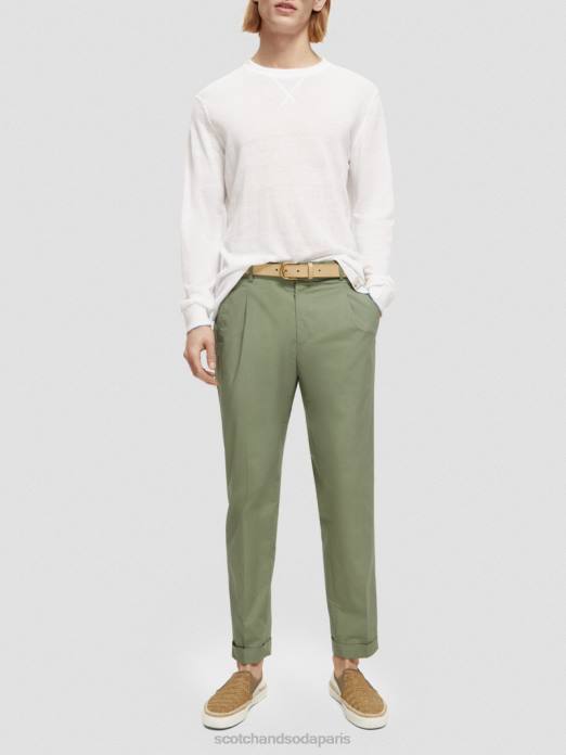 Scotch & Soda Hommes ceinture en cuir sable accessoires 4HB4716