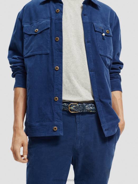 Scotch & Soda Hommes ceinture en cuir tressé et cordon Marin accessoires 4HB4720